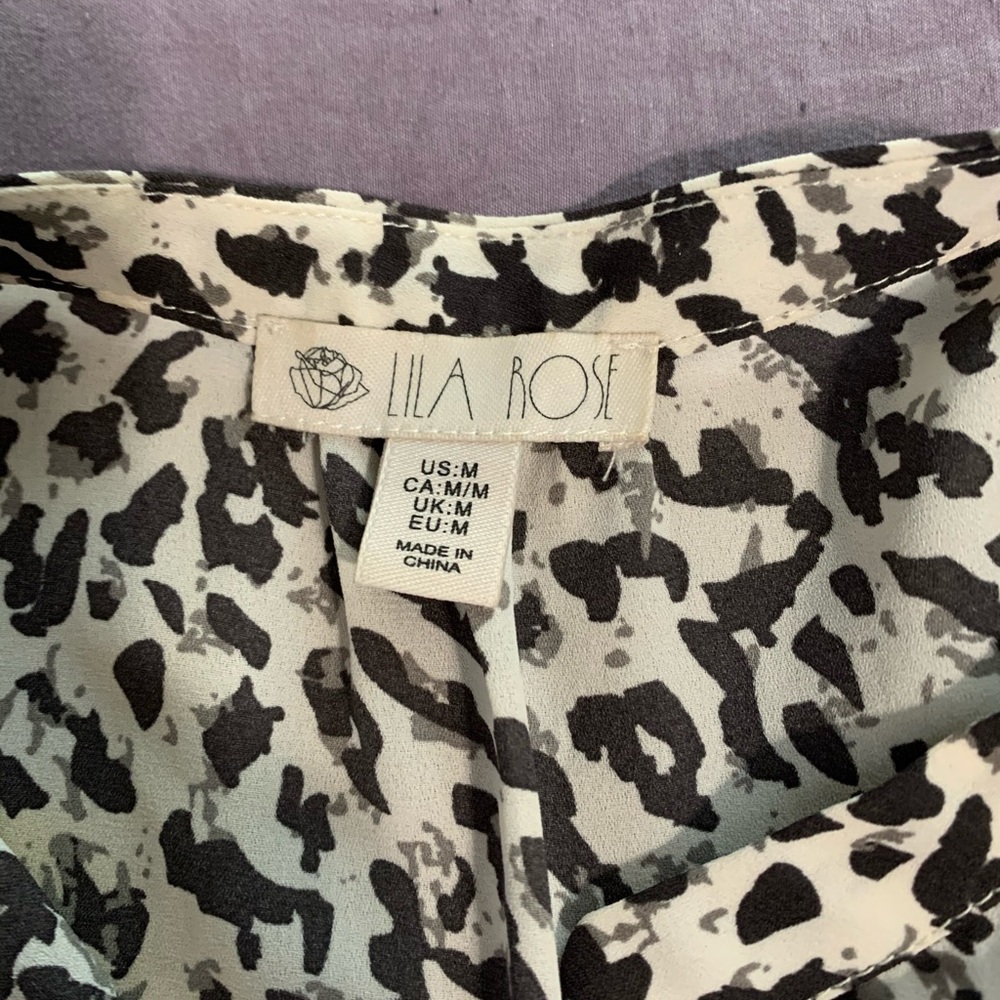 Lila rose animal print dress